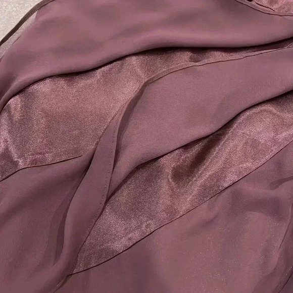 [16] Jacques Vert Plum Ruffled Layer Sleeveless  Dress - Picture 11 of 13